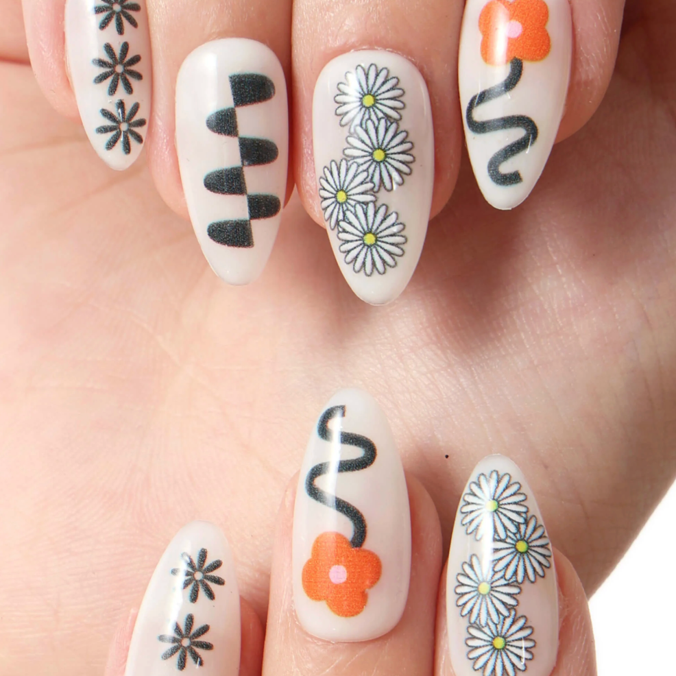 Womenmart Squiggle Fleurs Press On Nail Kit view 3
