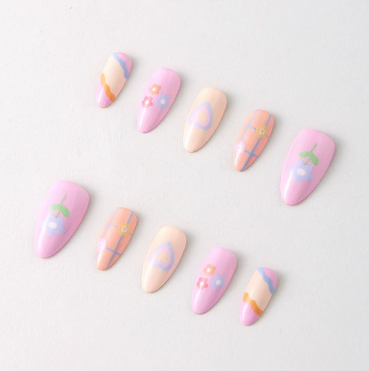 Womenmart Happy Doodles By Shelly Kim Press On Nail Kit