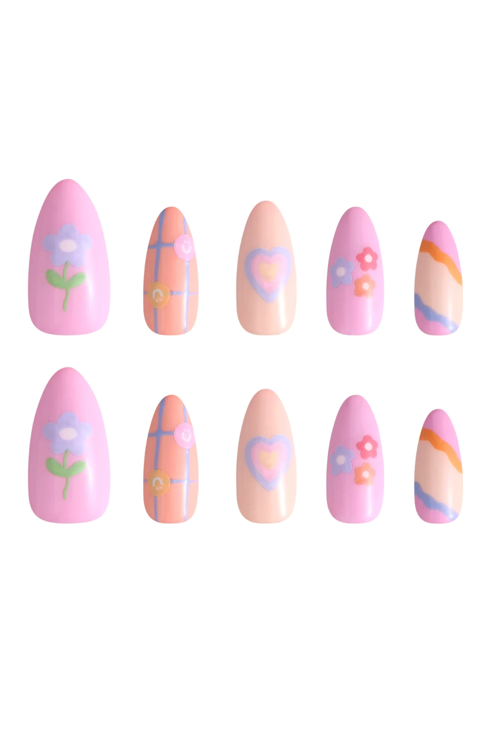 Womenmart Happy Doodles By Shelly Kim Press On Nail Kit view 3