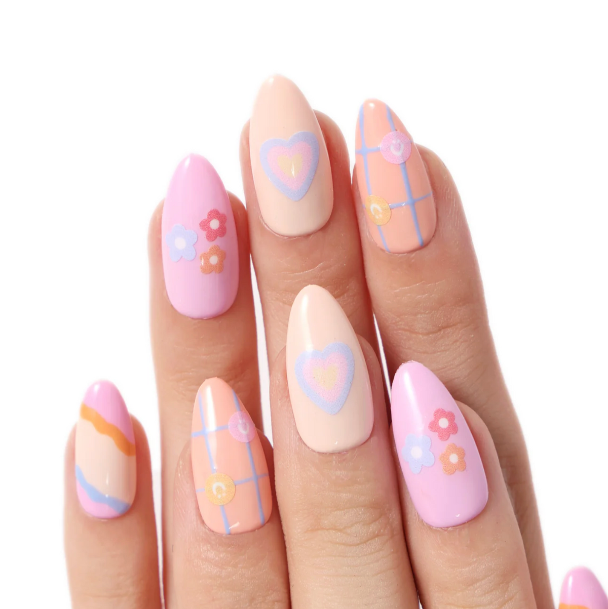 Womenmart Happy Doodles By Shelly Kim Press On Nail Kit view 2