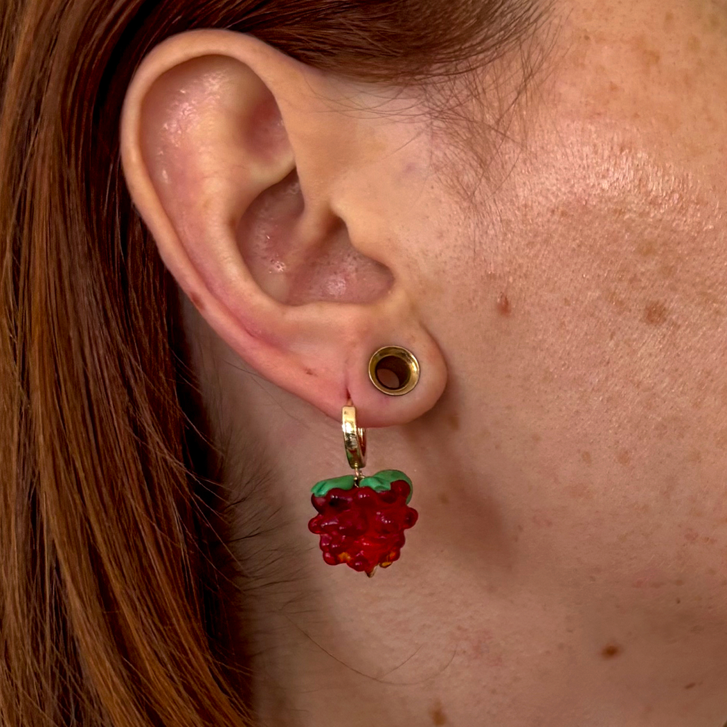 Womenmart Rasberry Earrings view 2