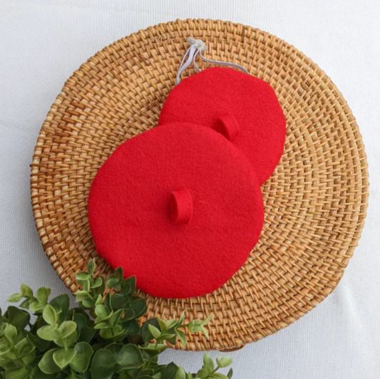 Womenmart Beret Pet Costume Red