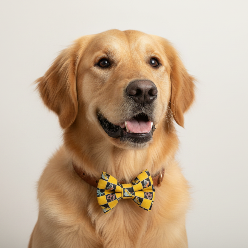 Womenmart Pizza Rat Dog Bowtie view 2