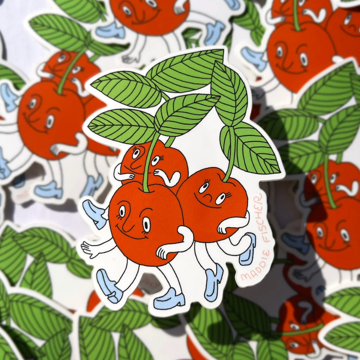 Womenmart Cherry Trio Sticker
