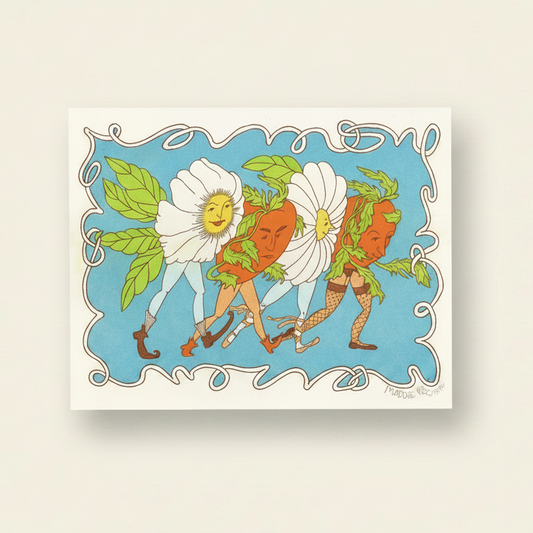 Womenmart Strutting Daisies Riso Print