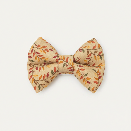 Womenmart Falling Leaves Dog Bowtie