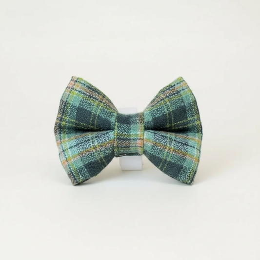 Womenmart Basil Plaid Dog Bowtie