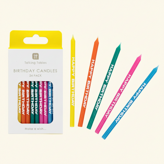 Womenmart Rainbow Happy Birthday Candle Pack