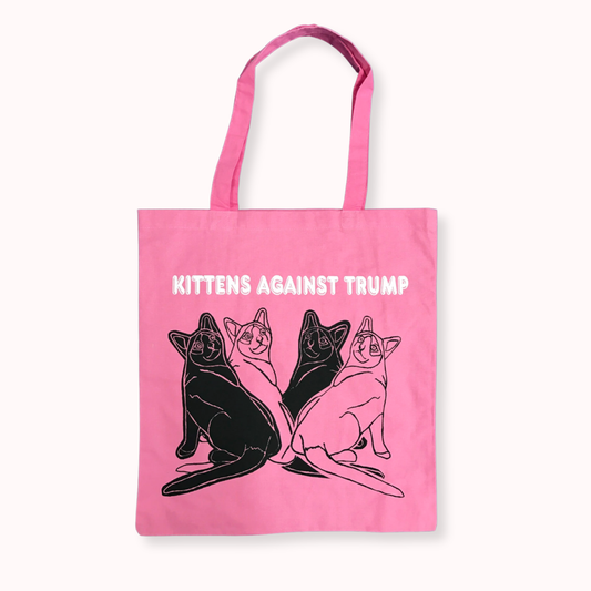 Womenmart Kittens Against Trump Tote