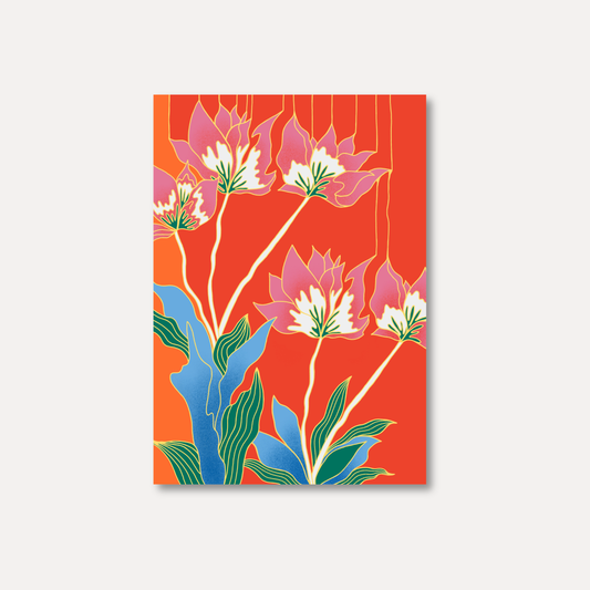 Womenmart Orange Flowers Print