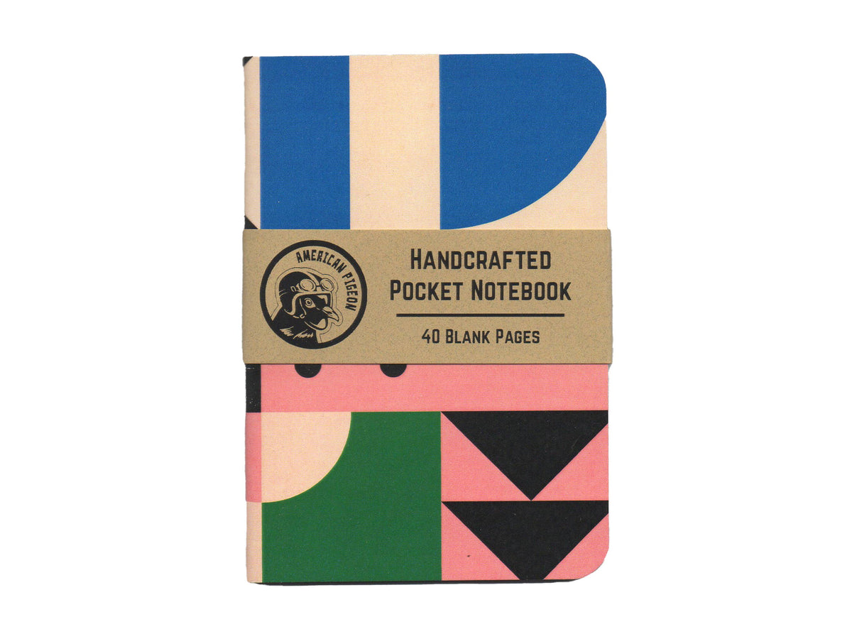 Womenmart Geometric Design No. 3 Handcrafted Pocket Notebook