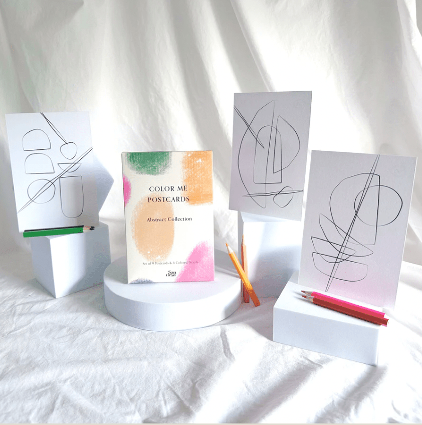 Womenmart Abstract Color Me Postcards view 3