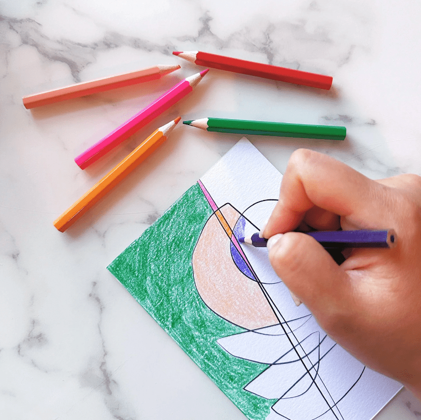 Womenmart Abstract Color Me Postcards view 2