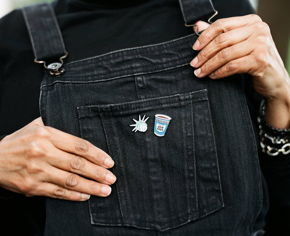 Womenmart NYC Enamel Pin Duo view 5