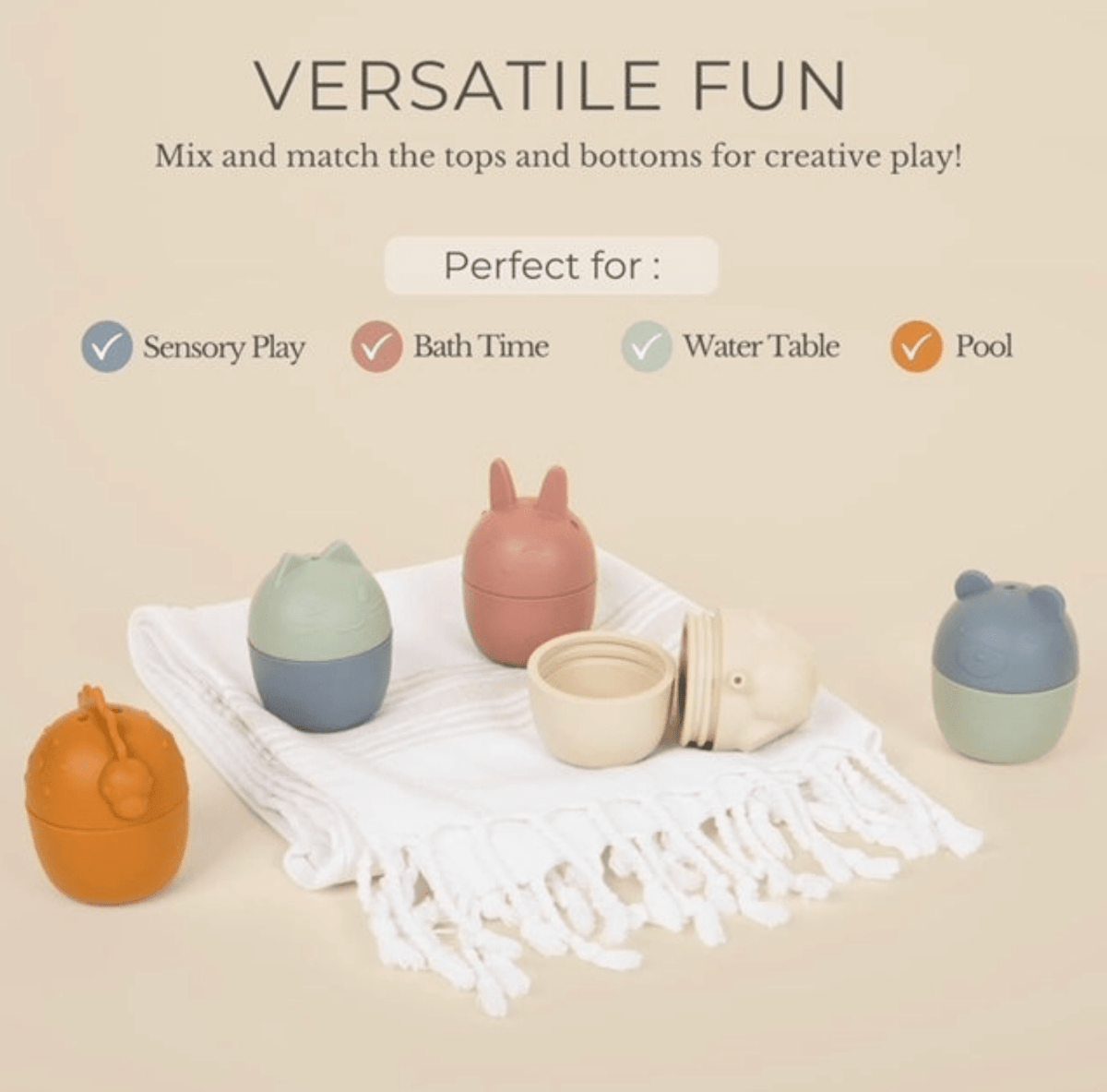 Womenmart Animal Bath Toy Set view 3