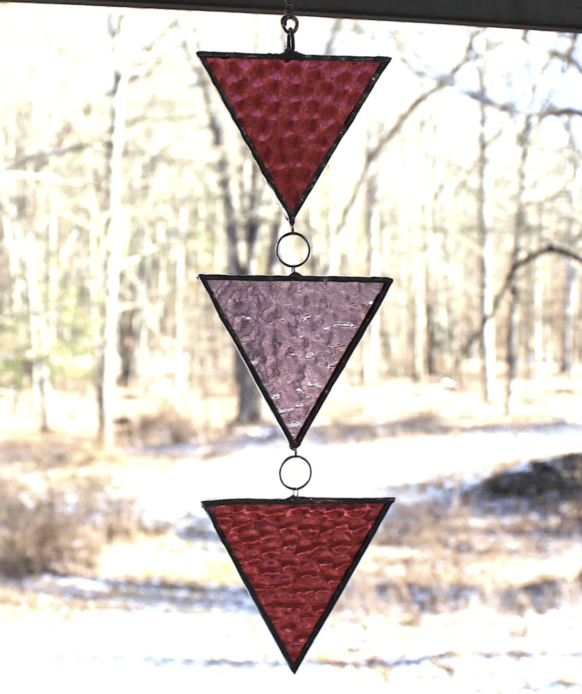 Womenmart Arrow Chain Stained Glass Suncatcher