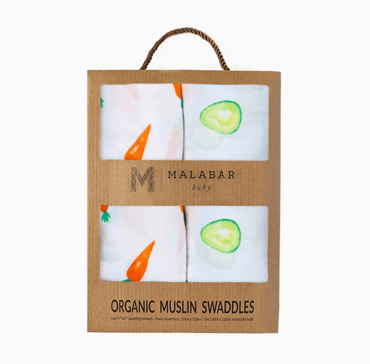 Womenmart Avo Cuddle Organic Cotton Muslin Swaddle Set