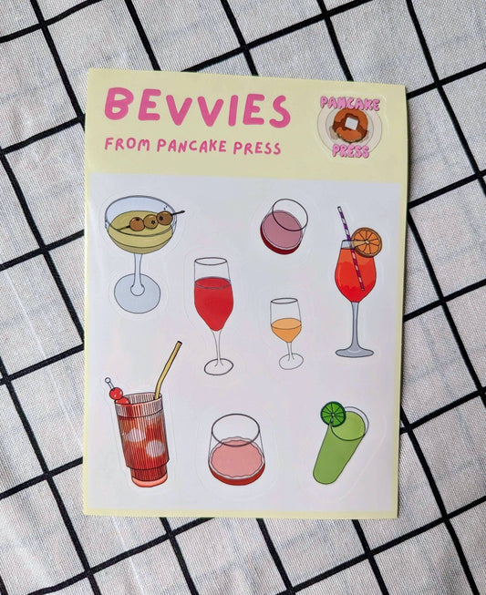 Womenmart Bevvies Sticker Sheet