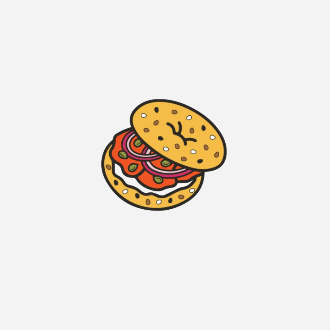 Womenmart Lox Bagel Enamel Pin view 2