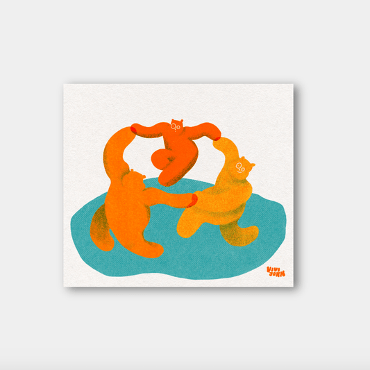 Womenmart Dancing Bears Print