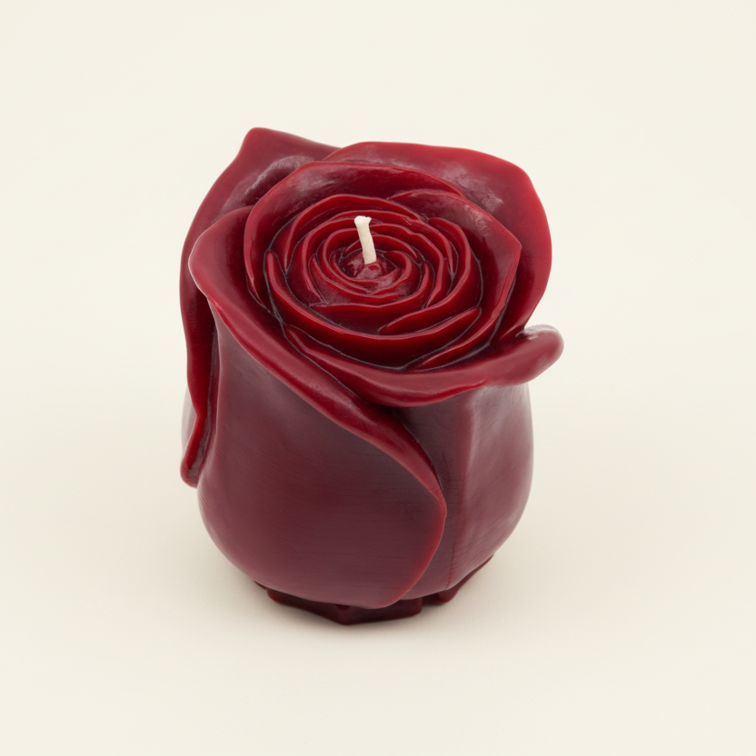 Womenmart Beeswax Rose Candle view 3