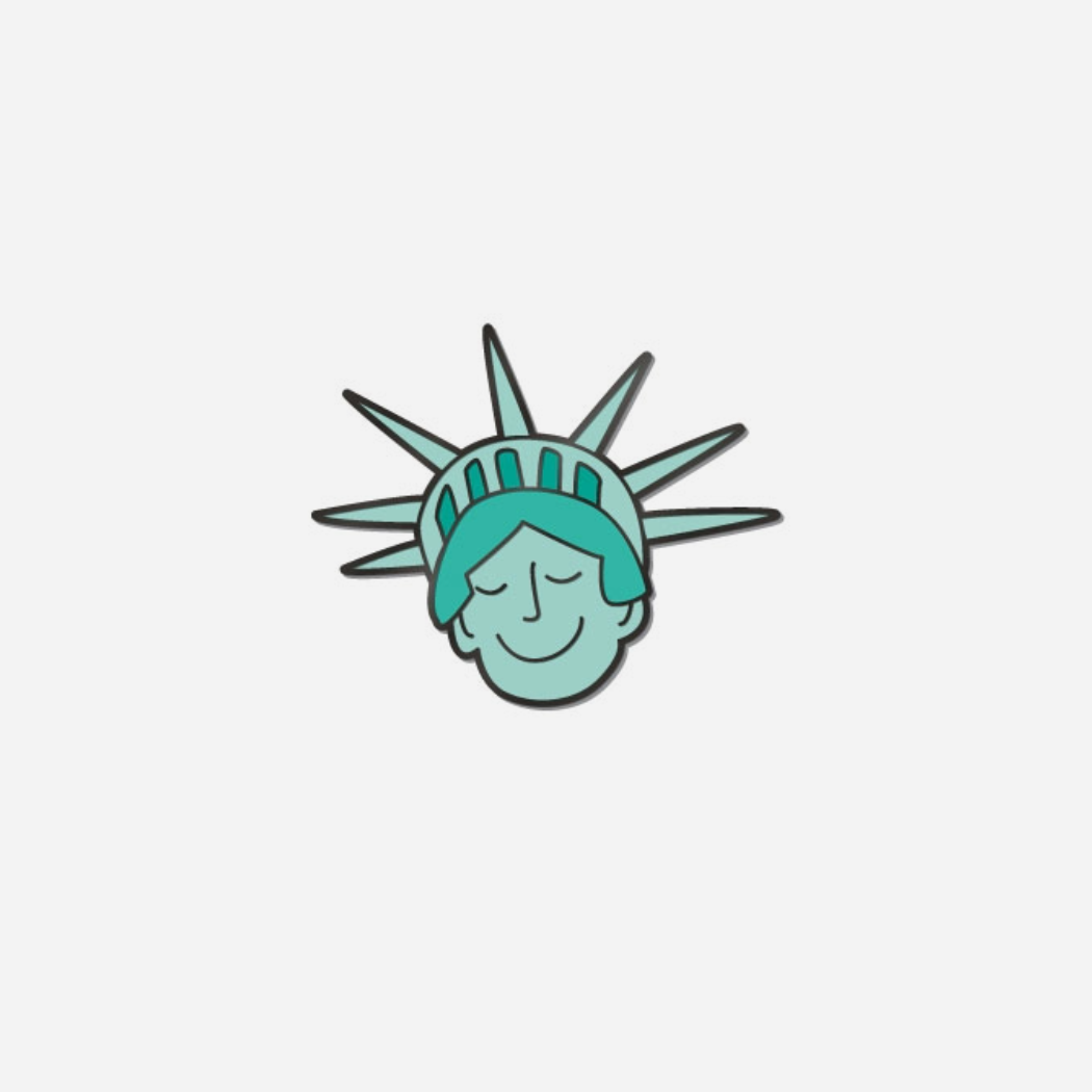 Womenmart NYC Enamel Pin Duo view 4