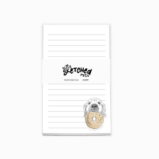 Womenmart Everything Bagel Dog Magnetic Notepad