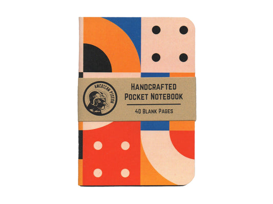 Womenmart Geometric Design No. 2 Handcrafted Pocket Notebook