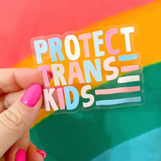Womenmart Protect Trans Kids Vinyl Sticker