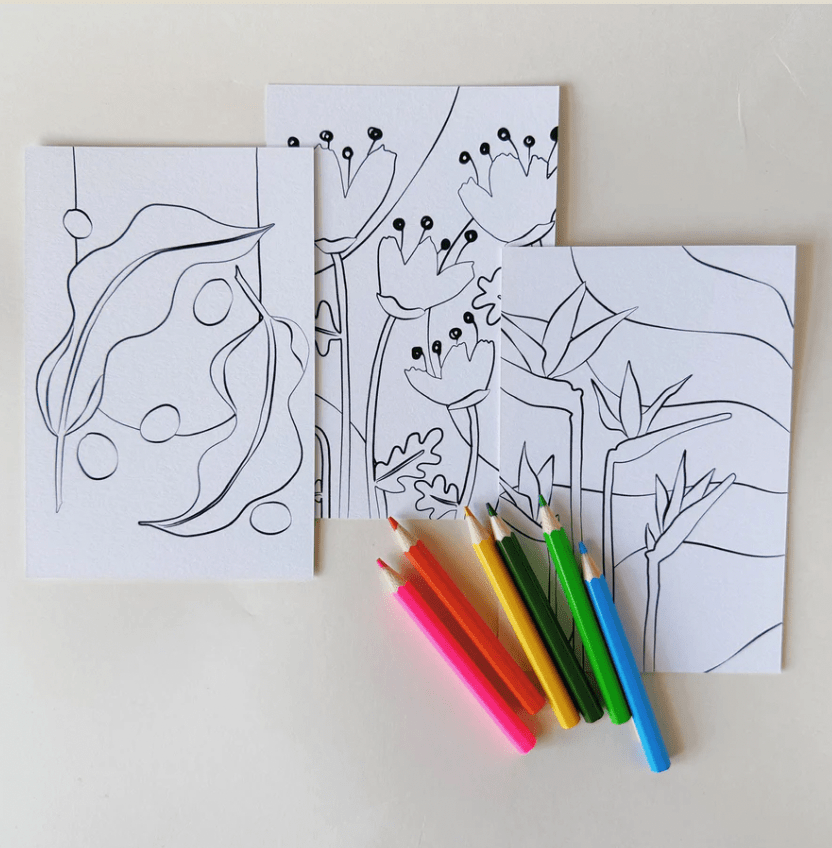 Womenmart Flora Color Me Postcards view 2