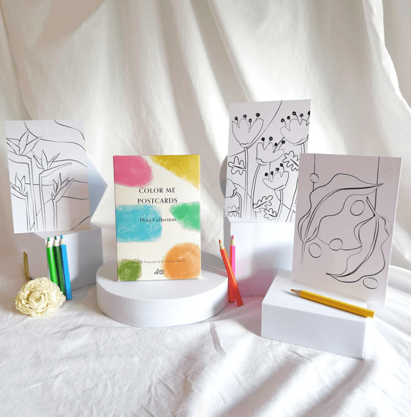 Womenmart Flora Color Me Postcards view 4