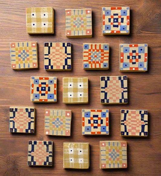 Womenmart Hand Painted Tile Magnet