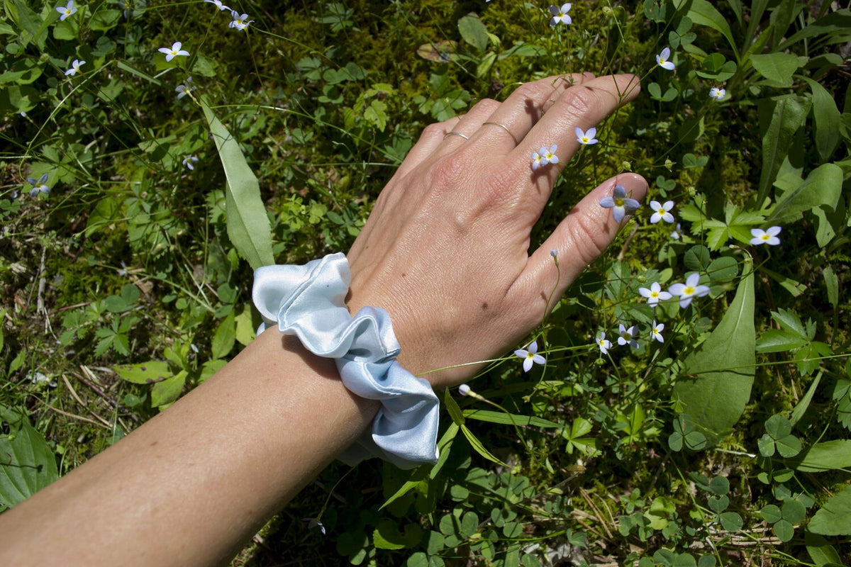 Womenmart Ice Blue Everyday Scrunchie