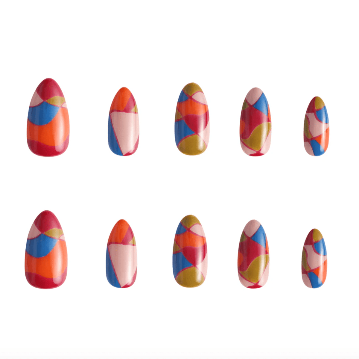 Womenmart Modern Lines Press On Nail Kit