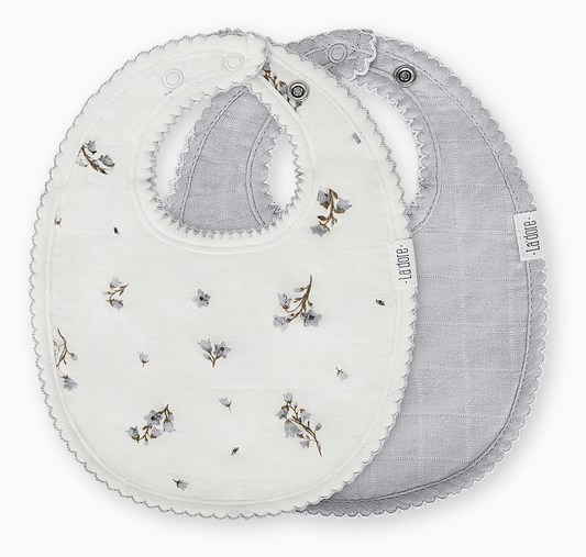 Womenmart Muslin Bib Set Sky Floral