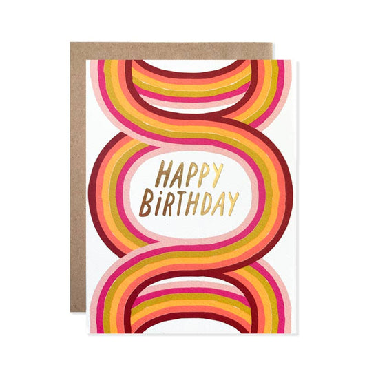 Womenmart Neon Arches Birthday Card