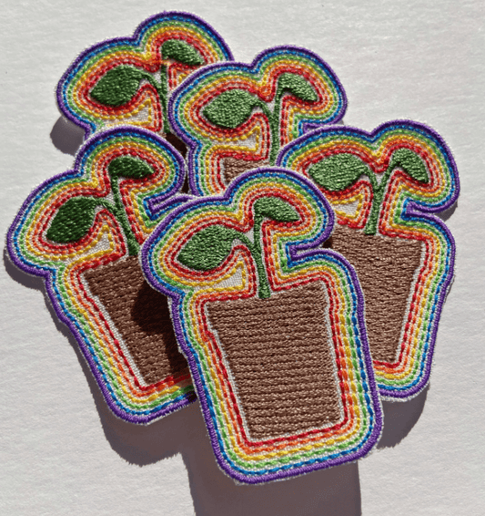 Womenmart Rainbow Plant Iron On Patch