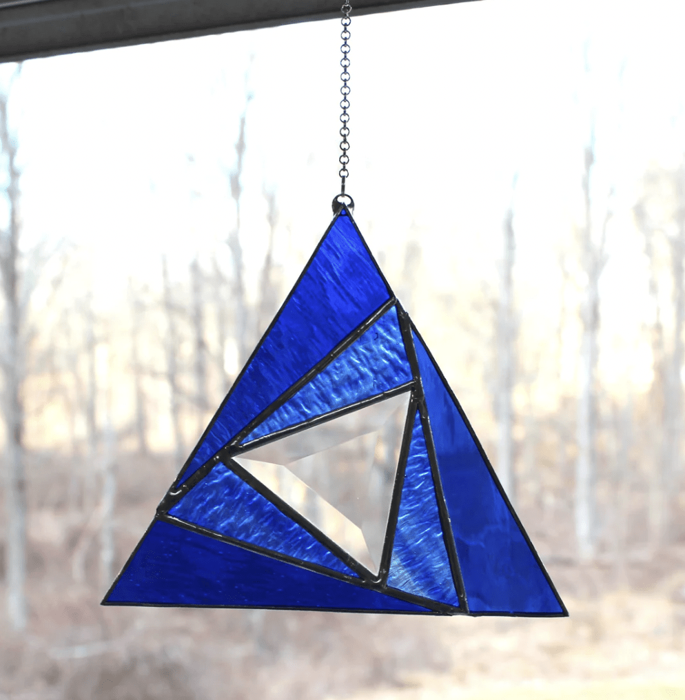 Womenmart Sacred Triangle Stained Glass Suncatcher view 3