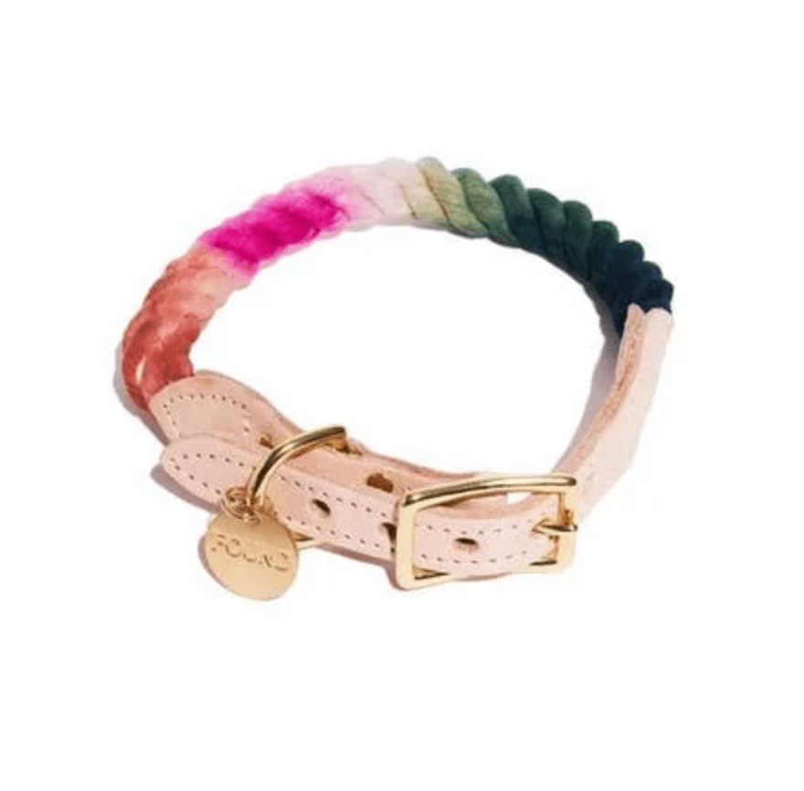 Womenmart Spring Bouquet Ombre Cotton Rope Pet Collar