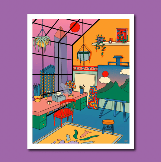 Womenmart Sunset Studio Print