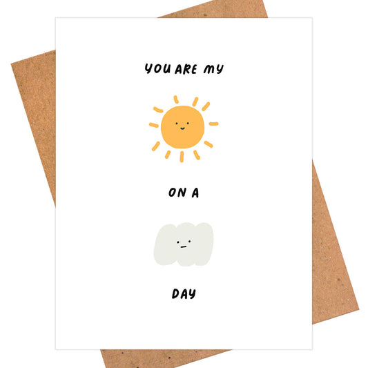 Womenmart Sunshine On A Cloudy Day Card