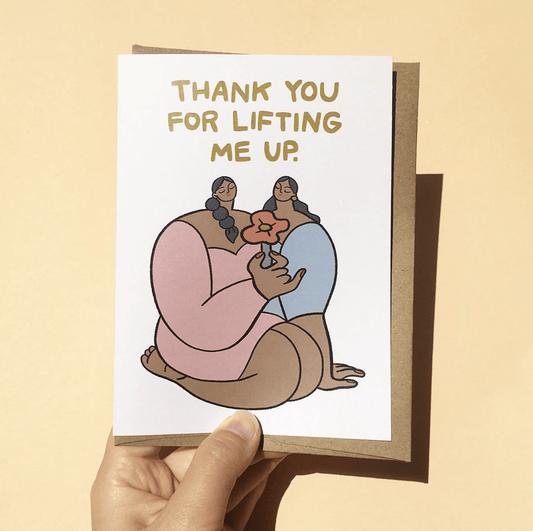 Womenmart Thank You For Lifting Me Up Card