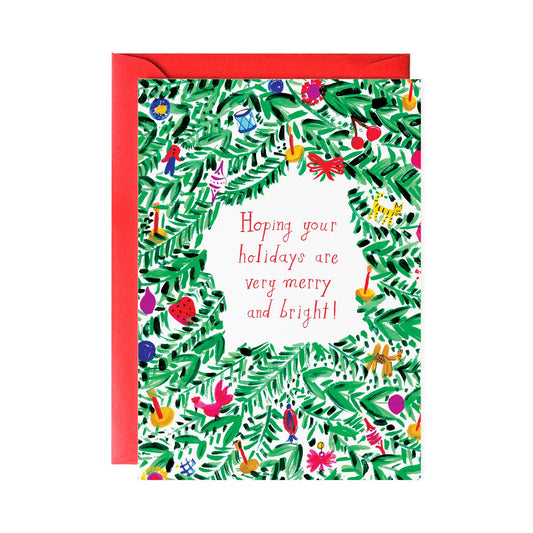 Womenmart Tinsel on the Tree Card