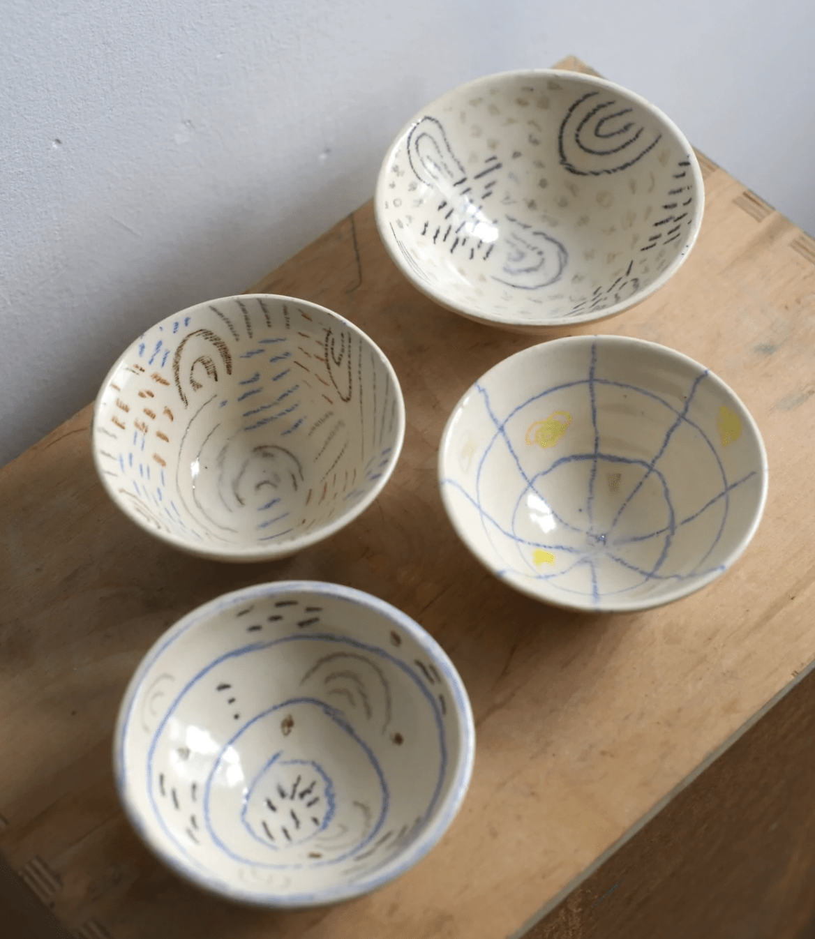 Womenmart Trinket Dish Blue Grid view 2