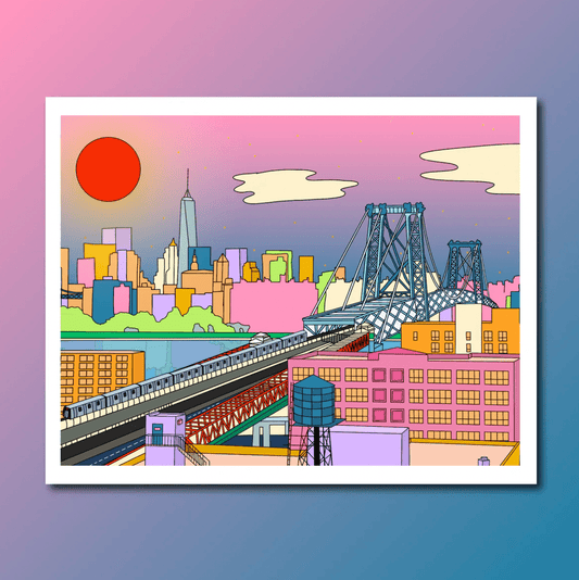 Womenmart Williamsburg Bridge Print