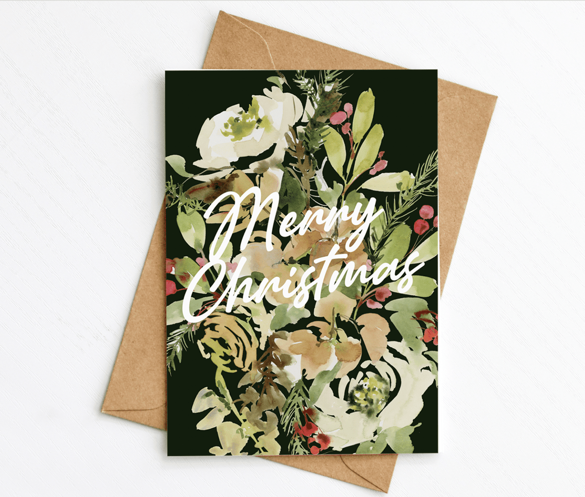 Womenmart Winter Bouquet Card
