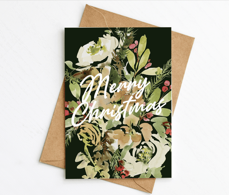 Womenmart Winter Bouquet Card