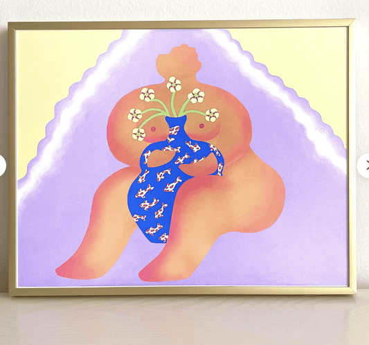 Womenmart Woman With Flowers Print